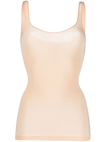 Wolford - fine-knit vest top - women - Polyamide/Spandex/Elastane/Cupro - 2 - Neutrals