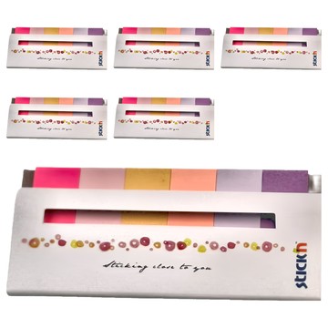 N次貼 61425 指示標籤紙 春色 6條/袋  45 x 15mm  30張  6包