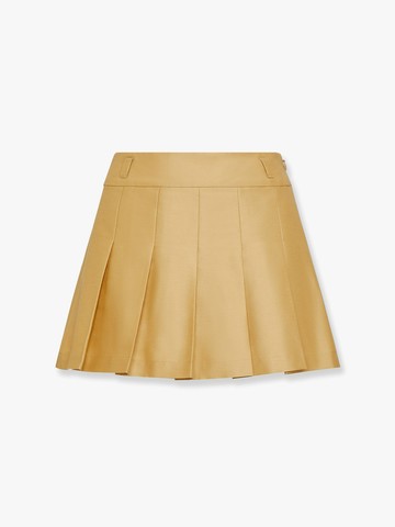 Cotton and silk mini skirt with shorts - MVP WARDROBE - gender_Woman