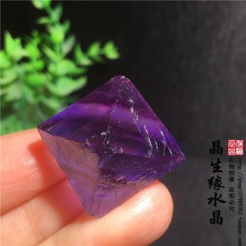 天然螢石八面體小顆粒礦物標本實物圖多款可選