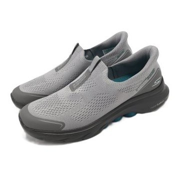 Skechers 懶人鞋 Go Walk 7- 男鞋 灰 健走鞋 216553GYCC