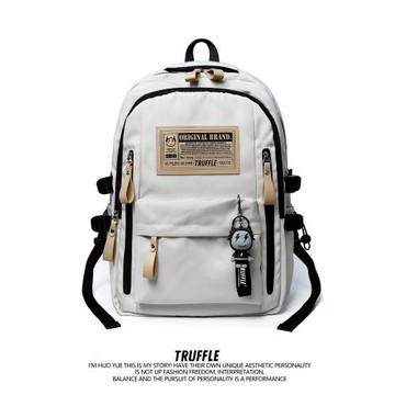 TRUFFLE潮牌原宿大容量雙肩包女高中初中書包男大學電腦旅游背包
