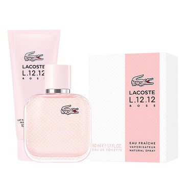 【LACOSTE】經典清新玫瑰淡香水100ml(贈隨機身體乳100ml)