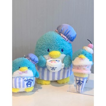 【山姆企鵝的咖啡店】三麗鷗Sanrio山姆企鵝生日系列冰淇淋掛件吊飾鑰匙圈
