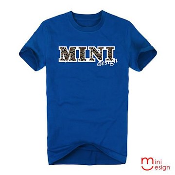 Minidesign-MINI蛇紋英文字母潮流設計短T 五色