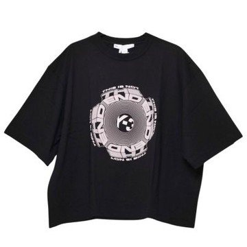 Y-3 W CH1 OPTIMISTIC ILLUSIONS 字母LOGO圖騰棉質山本耀司女T恤(黑/HB3353)