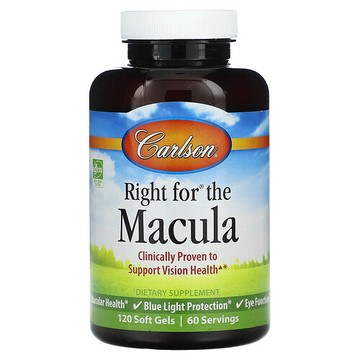 Carlson, Right for the Macula，120 粒軟膠囊