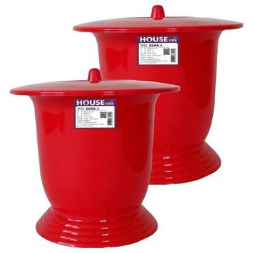 HOUSE 好室喵 便器 1F01 大  紅色  2個