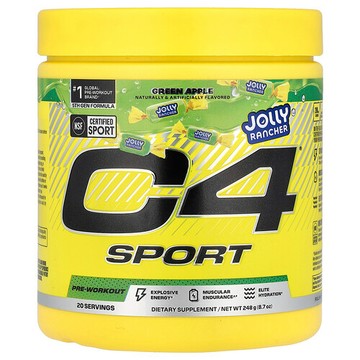 C4 / Cellucor, C4® Sport，鍛鍊前，Jolly Rancher 青蘋果味，8.7 盎司（248 克）