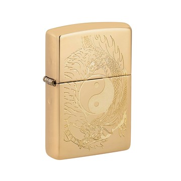 Zippo 【官方授權店】Tiger Dragon Design 陰陽龍虎鬥防風打火機