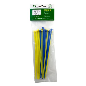 4.6x199/黃藍色尼龍束帶20入