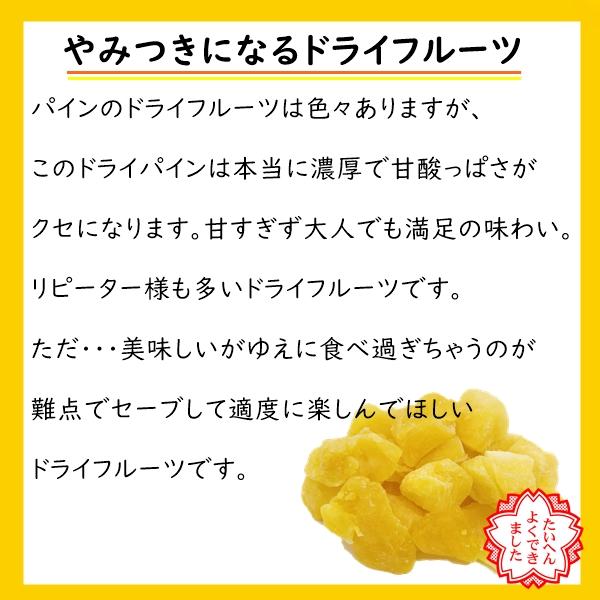 ドライパイン たっぷりサイズ 500g フィリピンの セブ島産 完熟パイン使用 半生タイプ クロネコゆうパケット０便発送