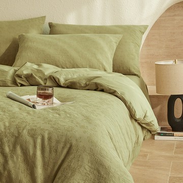 【A類純棉三層紗】四件套 床單被套 全棉四件套 床上用品 三件套 床笠款 提花工藝 親膚透氣 四季通用 可用