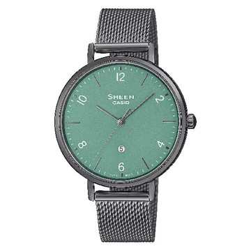 CASIO卡西歐 SHEEN系列 SHE-4562BM-3A 都市色彩指針錶 綠面 34mm ｜樂天領券現折★全館特惠中★指定刷卡回饋10%