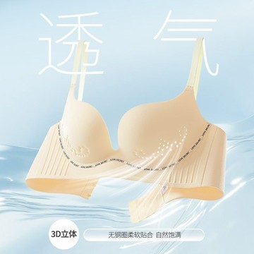 台灣發貨 小胸集中聚攏 夏季必備內衣 大胸顯小 無痕無鋼圈 透氣孔內衣 舒適透氣 冰涼內衣 收副乳防下垂調整型內衣