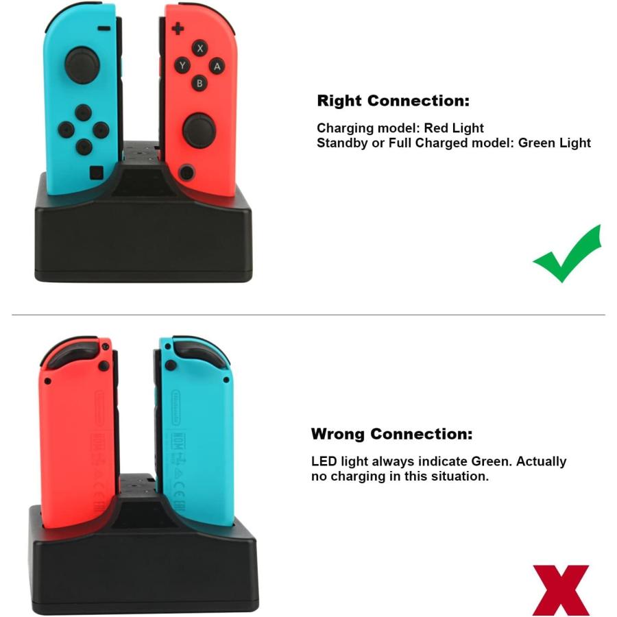 OIVO For Switch Joycon Charger Pro Controller Holder Switch Game Storage  Tower For Nintendo Switch OLED Charging Dock Station