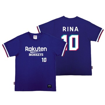 Rakuten Monkeys經典藍女孩短T-藍