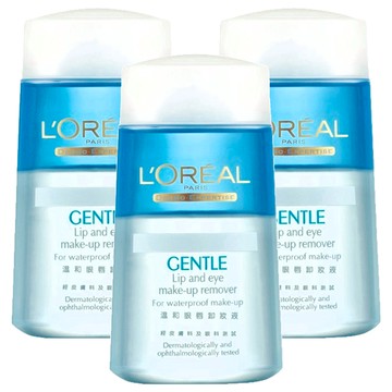 L'OREAL PARiS 巴黎萊雅 台灣公司貨 溫和眼唇卸妝液  125ml  3罐