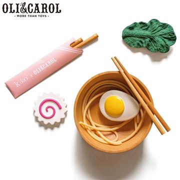 【OLI&CAROL】聯名系列-拉麵玩具組✨送禮首選✨新生禮✨彌月禮✨育兒好物