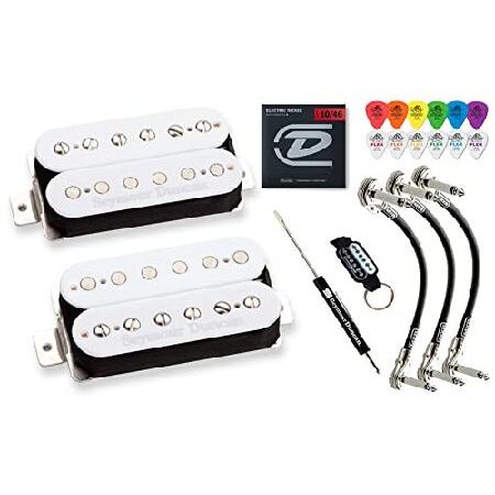 Seymour Duncan Hot Rodded Humbucker Set Matched SH-2n Jazz SH-4 JB Guitar Pickup Tonebird Bundle (White) 並行輸入品