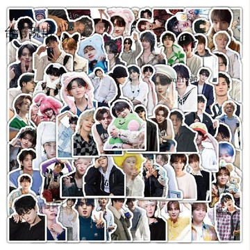 💗SEVENTEEN周邊💗200貼Seventeen男團貼紙高顏值ins周邊明星桌面手機手賬裝飾貼畫💗12
