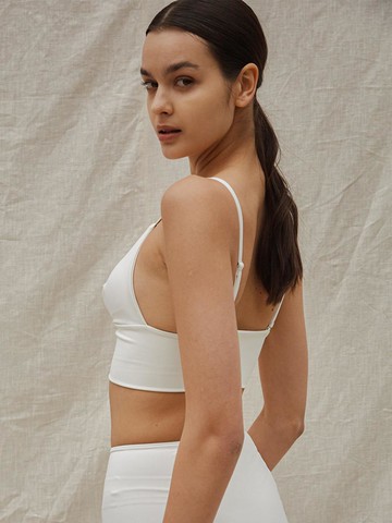 Tulip High-Density Longline Bra [Beige]