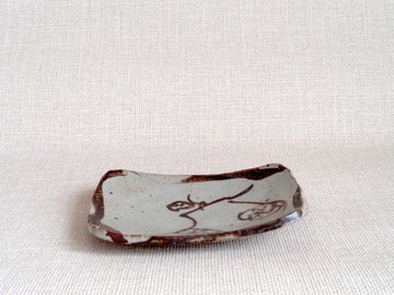 長方盤 鐵繪梅b