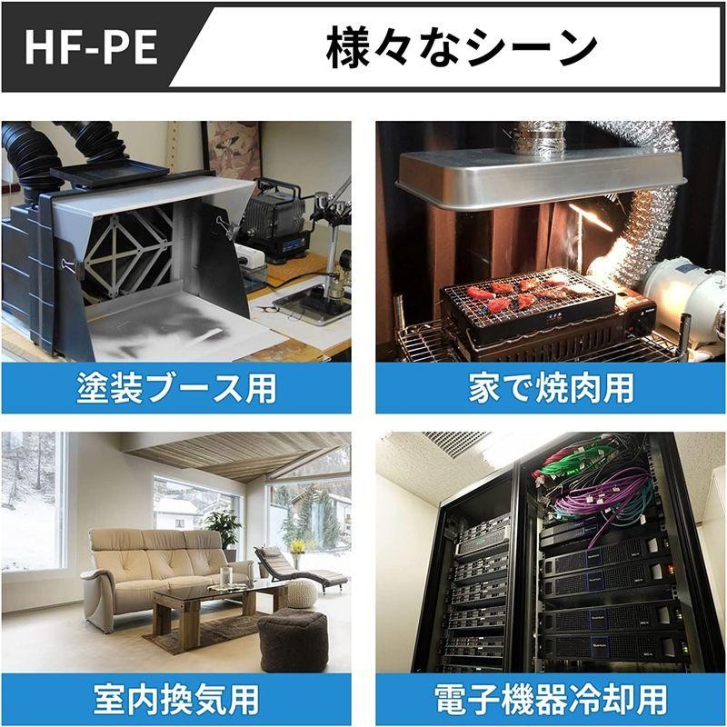 WEB限定カラー HonGuan ダクトファン 100mm 塗装ブース用換気扇 インバータダクトファン 省エネ ダクト用換気扇 スイッチ付き 中間取付  丸形タイプ HF-100PMZC