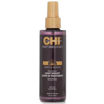 【CHI】橄欖和莫諾伊油免洗護髮素 Deep Brilliance Olive & Monoi Shine Serum Light Weight Leave-In Treatment