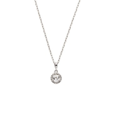 白色拓帕石項鍊