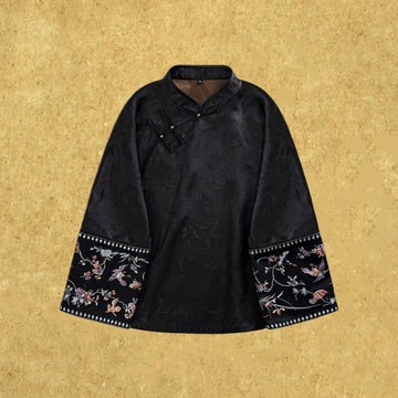 【云染】新中式復古/桑蠶絲斜襟上衣外套