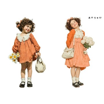 【4 月新品 1】08-121-0134 人物貼紙 春日復古