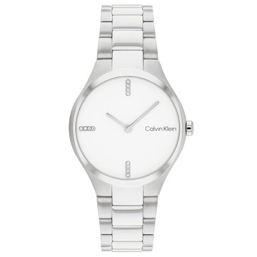 Calvin Klein CK 簡約時尚銀色女錶 30MM  (CK25200332)