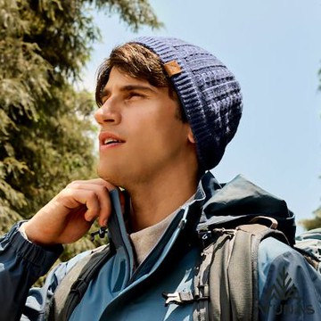 【ATUNAS 歐都納】GORE INFINIUM防風保暖帽A1AH2511N牛仔藍/針織帽/保暖帽/秋冬穿搭/羊毛保暖/都會休閒