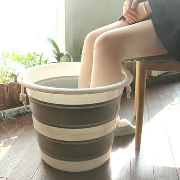 折疊水桶 折叠盆 伸縮水桶 收納水桶 洗臉盆泡脚桶30升大號水桶洗衣桶折疊水桶洗澡盆釣魚1.5升20升帶蓋30L車載洗車