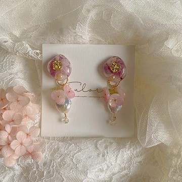 | 妖精吻痕-藕紫 | 耳環