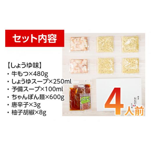 ふるさと納税 福岡県 田川市 「おおやま」博多もつ鍋（みそ味・しょうゆ味／各4人前）