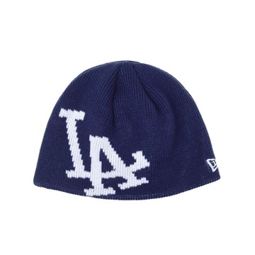 New Era 毛帽 AF Oversize Skully MLB 藍 白 洛杉磯道奇 LAD 針織 保暖 冬季 NE60508718