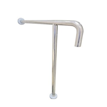 【海夫健康生活館】斜坡板專家 304不鏽鋼 T型落地安全扶手 管徑38.1mm( ST2-381)