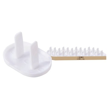 小麥購物 插座保護蓋 二孔 10g  120個  3.5 x 2.4 x 2cm  白色