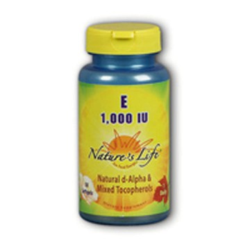 Vitamin E dAlpha & Mixed Tocopherols 100 softgels by Natures Life