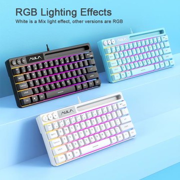 61 Keys Wired Gaming Keyboard RGB Game headphones鍵盤耳機