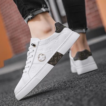 歐洲站男鞋秋季透氣運動增高休閑一腳蹬小白板鞋百搭軟底男士潮鞋