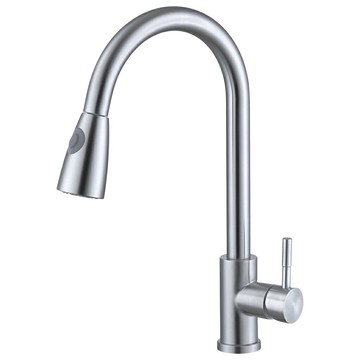 【黛琍居家】廚房水龍頭 SUS304不鏽鋼  抽拉式水龍頭 台灣LF無鉛認證 20C-6101 免運