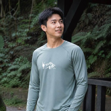 🌟長袖款🐑100%美麗諾羊毛速乾登山排汗衣-2色【玉山水鹿】