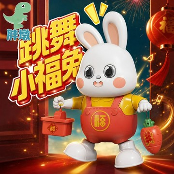 台灣出貨🚚電動跳舞玩具 機器人玩具 音樂玩具 發光玩具 跳舞兔子 哄娃神器 兒童玩具 早教玩具 聲光玩具