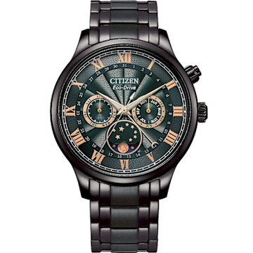 CITIZEN星辰 GENT S系列 亞洲限定 光動能月相腕錶 女神節 禮物 推薦 42mm/AP1055-87X