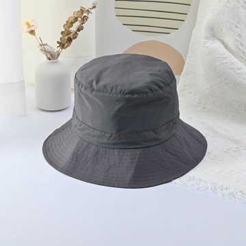 CB防潑摺疊收納露營漁夫帽-灰