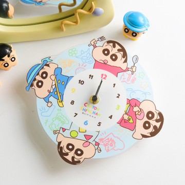 《蠟筆小新》🇯🇵日本商品｜小新日常壓克力造型時鐘 壁掛鐘