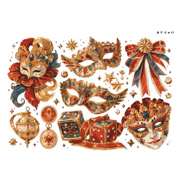 【6 月新品】20-134-0339 剪裁紙 馬戲團風格
